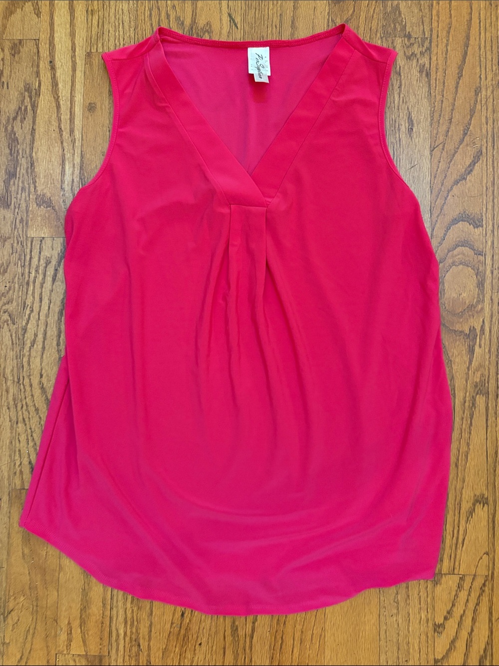 Perseption Sleeveless V-Neck Camisole - Hot Pink